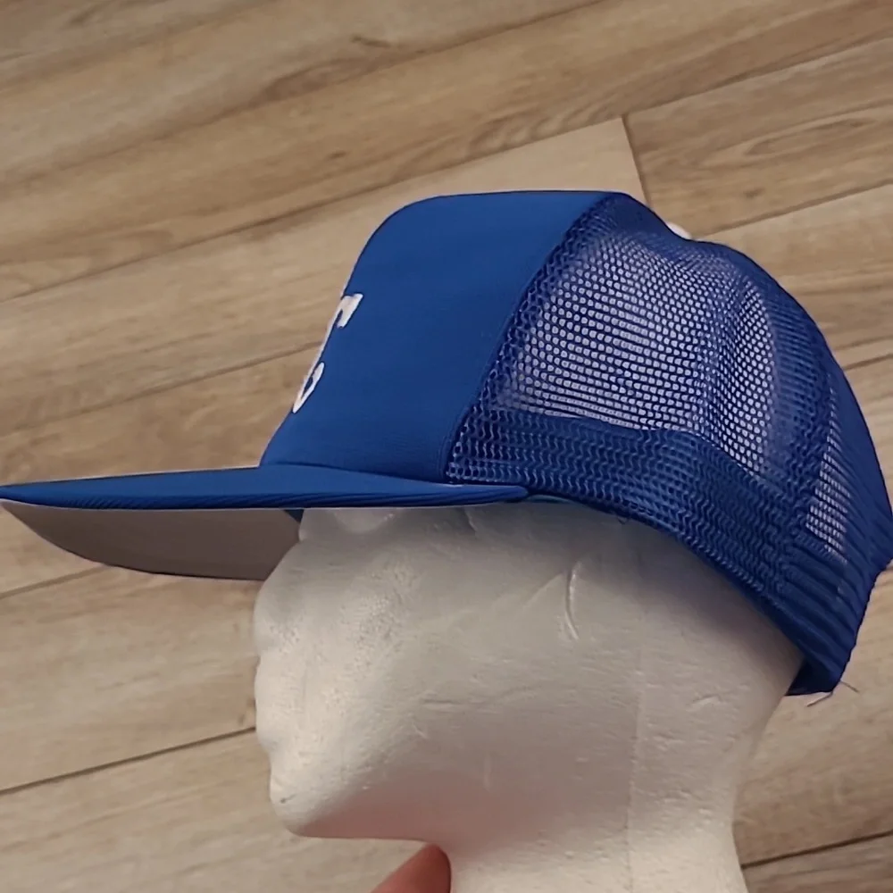 KANSAS CITY ROYALS‎ MLB Team Annco Blue Snapback Cap Hat Vtg RARE